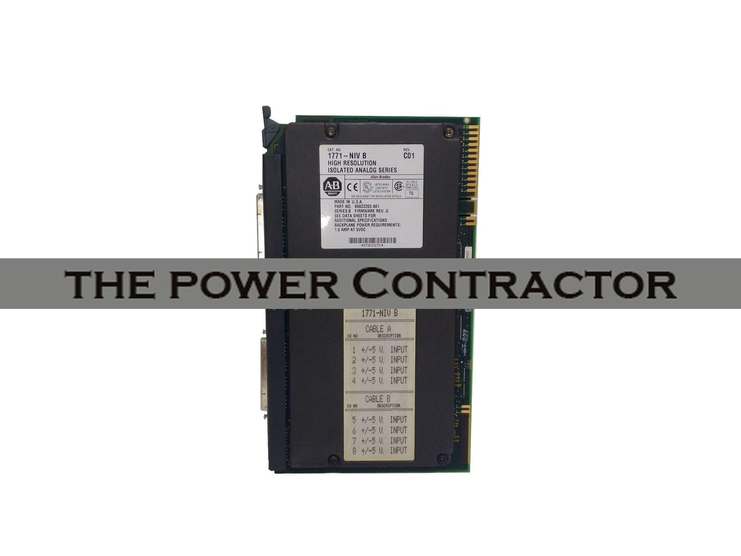 1771-WG 1771-WC 1771-WA - Power Contractor