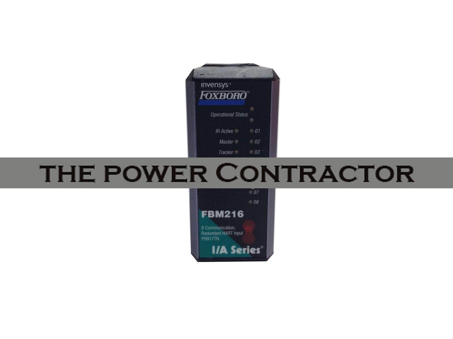 FBM216B P0927AJ FOXBORO spot power card module CPU encoder etc. - Power Contractor