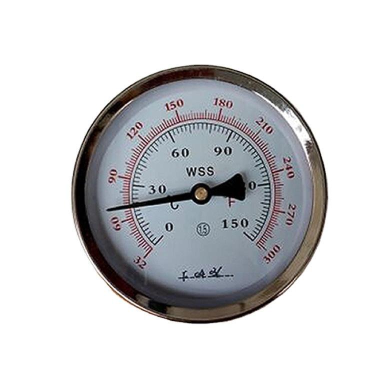 Radial stainless steel bimetallic thermometer industrial boiler pipe b ...